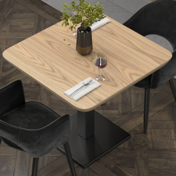 LUGANO | GastroTischplatte | B:T 70 x 70 cm | Eiche | Quadratisch