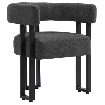 LUKE | Bistro Stuhl | Teddystoff | Beige