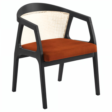 Nova | Bistro trästol | Sittmारी | Rattan | Orange