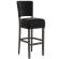 LUCA | Bistro Bar Stool | Velvet | Black