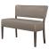 LUCA | Spisebenk | taupe | B: H 120 x 83 cm | lær
