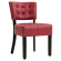 LUCA BIG | Bistro chair | Button | Red | Leather