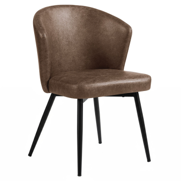 Lynn | Hotel Stuhl | Braun | Leder