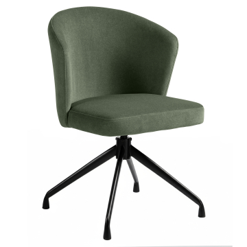 Lynn | Hotellituoli | Vihreä | Sametti | Pyörivä jalusta