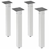 MADRID | Bistro Table Legs | White | Height: 72 cm | Column: 6 x 6 cm | Top: 16x16 cm | 1 Piece