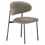 Maya | Fauteuil d'hôtel | Cuir | Taupe