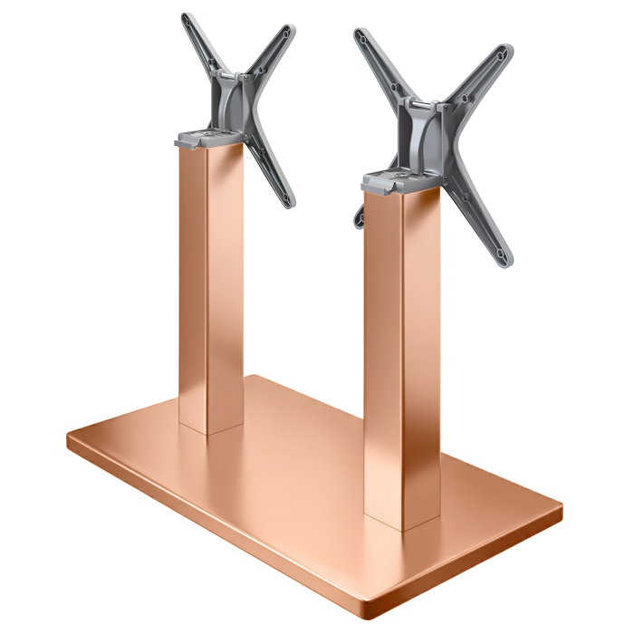 MADRID | Tavolo doppio da bistrot | Rame | Altezza: 72 cm | Colonna: 8 x 8 cm | Base: 40 x 70 cm | Pieghevole