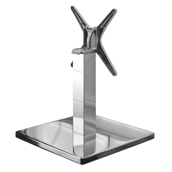 MADRID | Bistro Loungetafelonderstel | Roestvrij staal | Hoogte: 36 cm | Kolom: 8 x 8 cm | Onderstel: 50 x 50 cm | Opvouwbaar