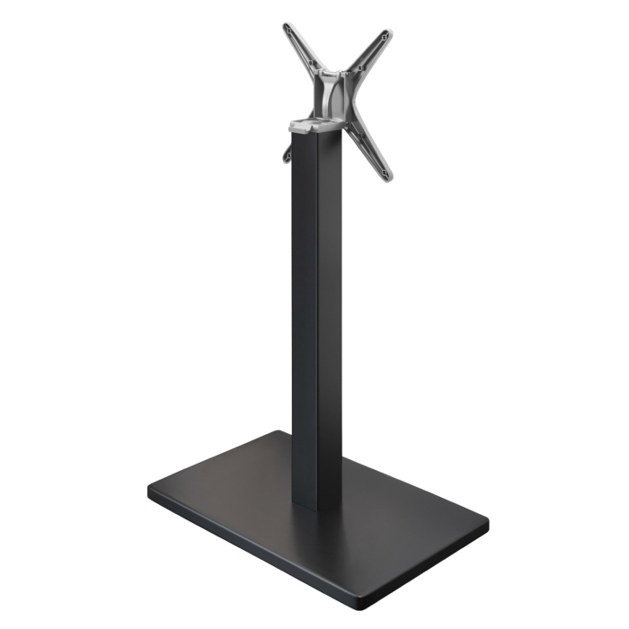MADRID | Bistro Stehtischgestell | Schwarz | Höhe: 105 cm | Säule: 8 x 8 cm | Fuß: 40 x 70 cm | Klappbar