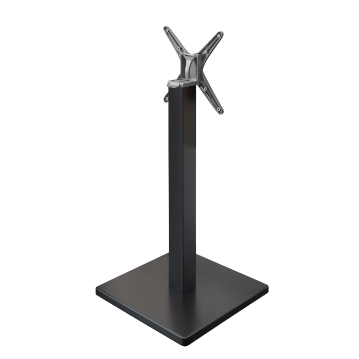 MADRID | Bistro Stehtischgestell | Schwarz | Höhe: 105 cm | Säule: 8 x 8 cm | Fuß: 50 x 50 cm | Klappbar