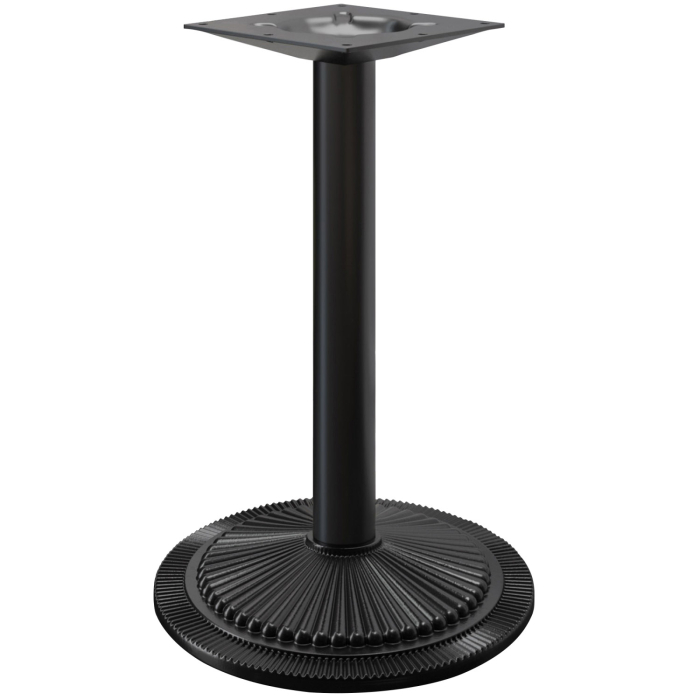 MAXIM | Hoge Tafel Onderstel | Zwart | Voet: Ø 55 cm | Kolom: 7,6 x 109 cm | Rond