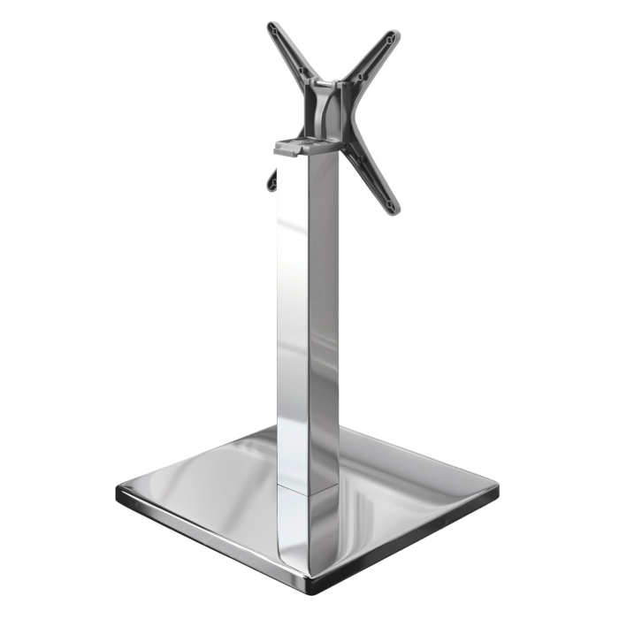 MADRID | Bistro Tischgestell | Edelstahl | Höhe: 72 cm | Säule: 8 x 8 cm | Fuß: 50 x 50 cm | Klappbar