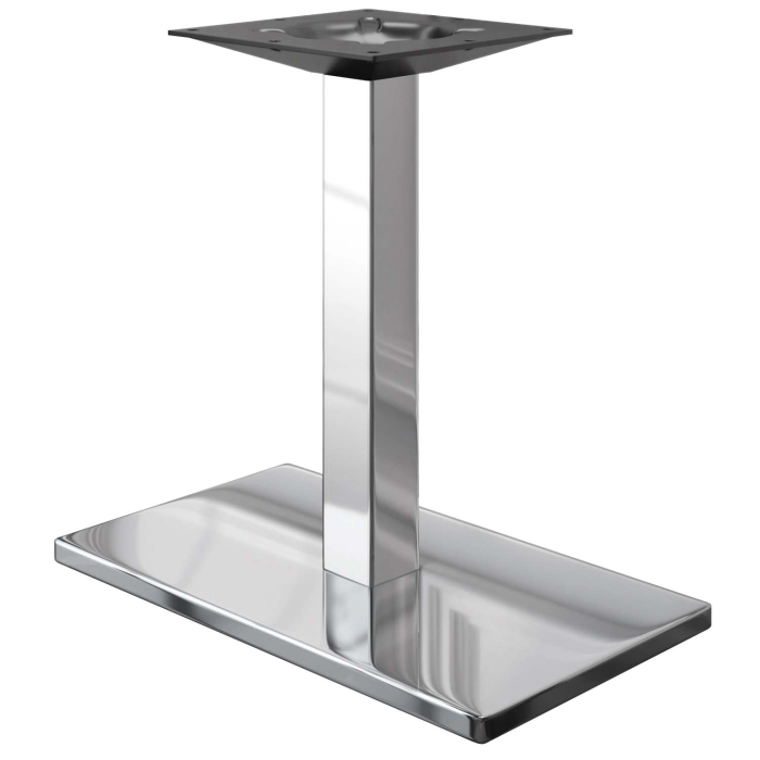 MADRID | Restaurant Tafelonderstel | Roestvrij staal | Voet: 40 x 70 cm | Kolom: 8 x 60 cm