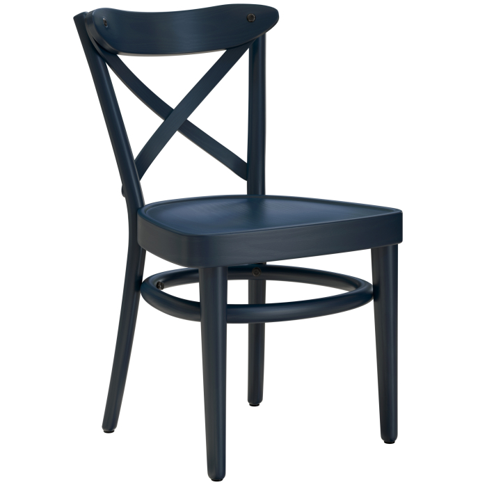 MAUDEZ | Sedia in legno curvato | Legno | Blu scuro | Legno curvato