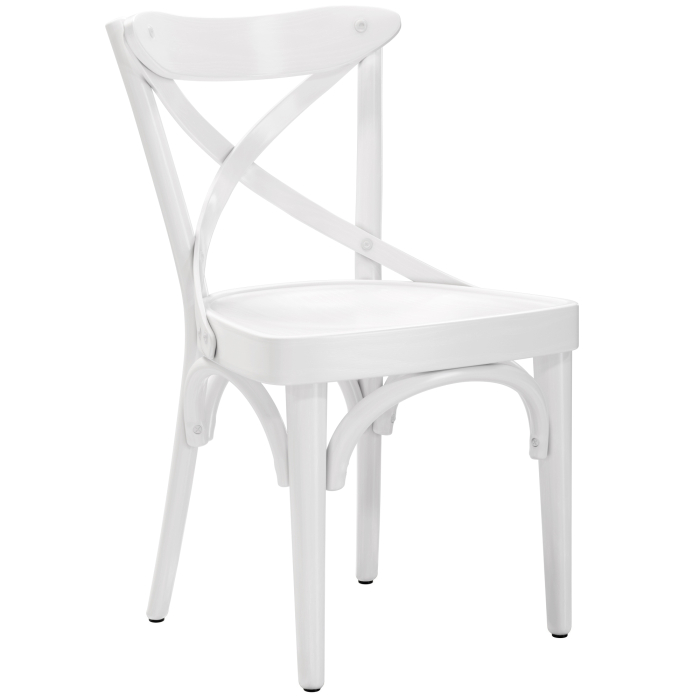 Maudez | Silla de madera curvada | Madera | Blanco | Madera curvada