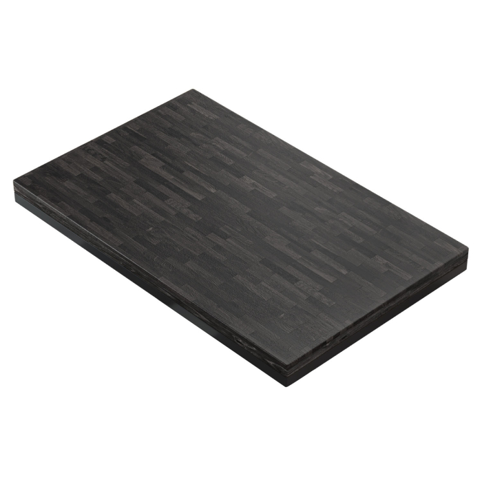 MASSIV STEEL | Gastro solid pöytälevy | L:S 120 x 70 cm | Wenge - Musta | Suorakulmainen | Bistro kiinteä pöytälevy