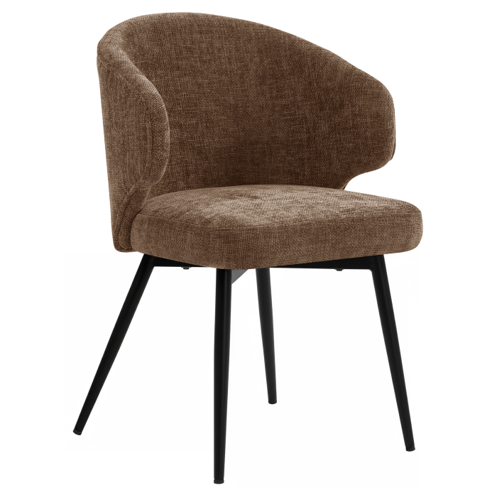 Marie | Hotel Stol | Brun | Stof/Textil