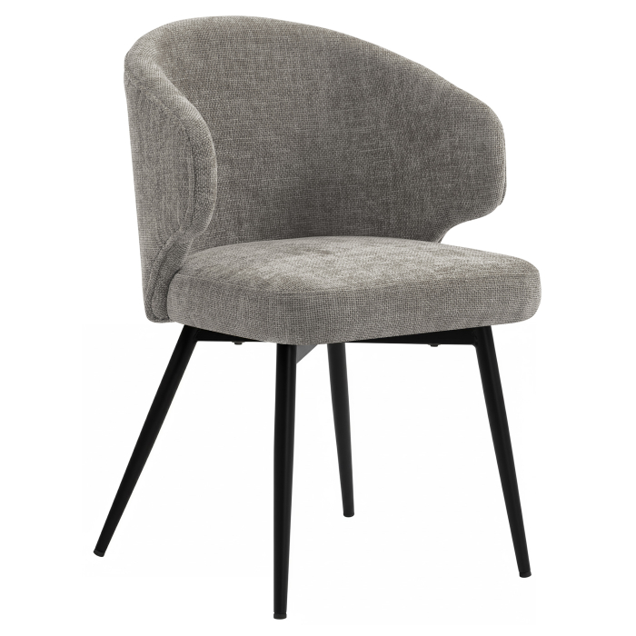 Marie | Hotell Stol | Grå | Stoffer/Tekstil