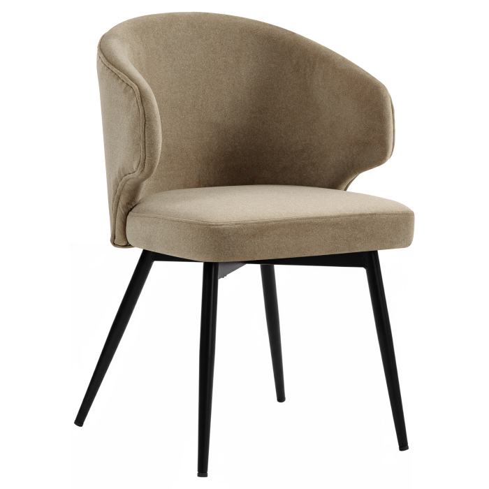 Marie | Hotellituoli | Taupe | Sametti