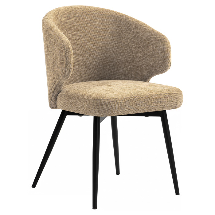 Marie | Hotel Stoel | Taupe | Stof/Textiel