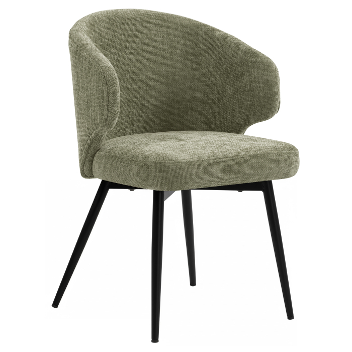 Marie | Hotel Silla | Verde | Tejido/Textil