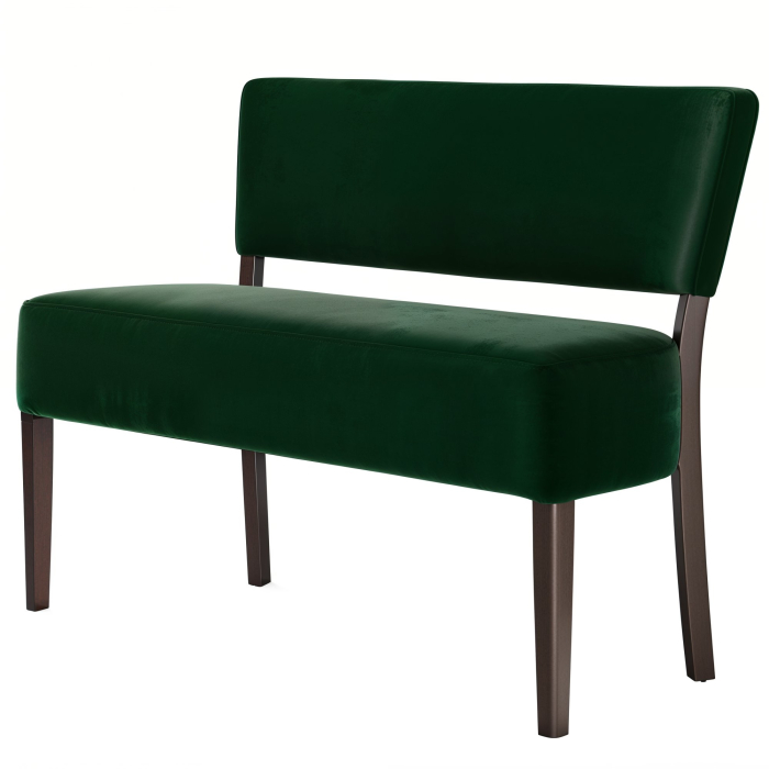 LUCA | Banco de bistró | Verde | 120 x 83 cm | Terciopelo