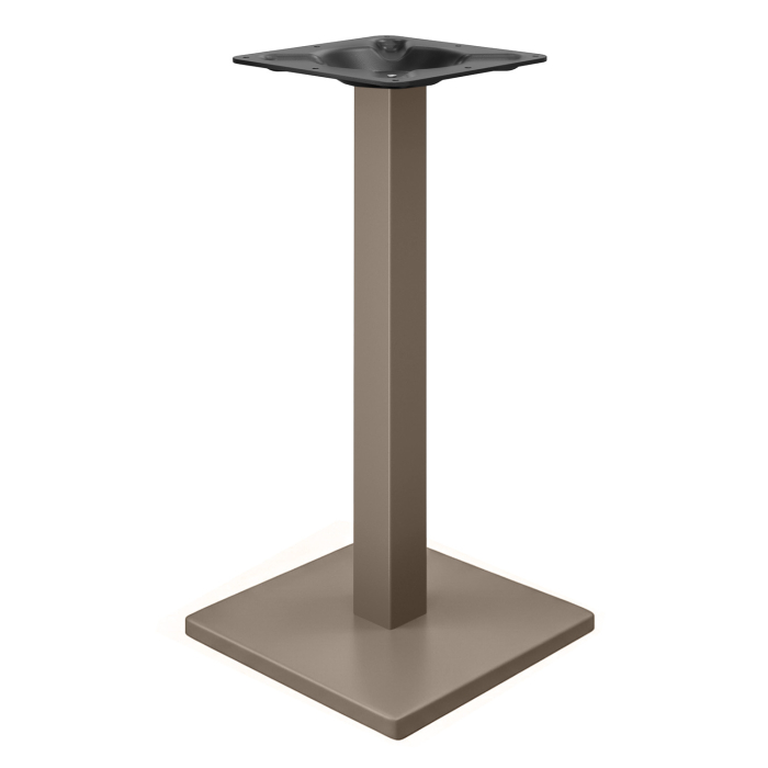 MADRID | Bistro standing table frame | Taupe | Height: 105 cm | Column: 8 x 8 cm | Base: 45 x 45 cm
