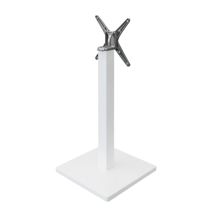 MADRID | Bistro Standing Table Frame | White | Height: 105 cm | Column: 8 x 8 cm | Base: 50 x 50 cm | Foldable