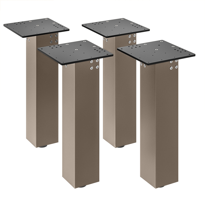 MADRID | Nogi do stołu bistro | Taupe | Wysokość: 72 cm | Kolumna: 15 x 15 cm | Blat: 30 x 30 cm | 1 sztuka