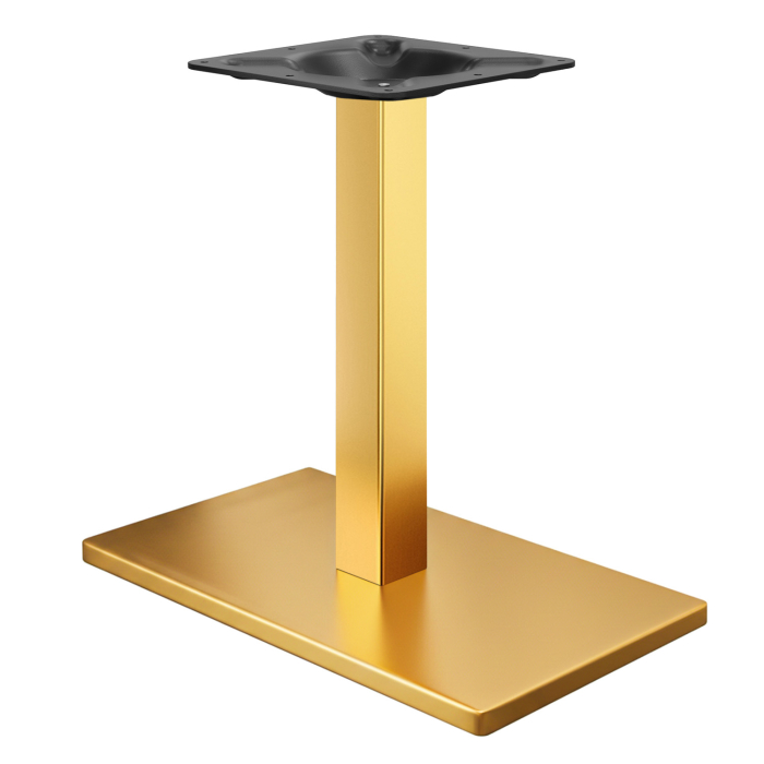 MADRID | Struttura tavolo bistrot | Oro | Altezza: 72 cm | Colonna: 6 x 6 cm | Base: 40 x 70 cm