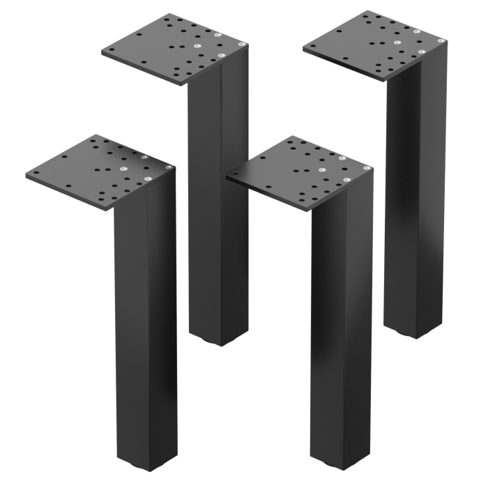 MADRID | Bistro bordben | Sort | Højde: 72 cm | Søjle: 6 x 6 cm | Plade: 16 x 16 cm | 4 stk. MADRID | Bistro bordben | Sort | Højde: 72 cm | Søjle: 6 x 6 cm | Plade: 16 x 16 cm | 4 stk.