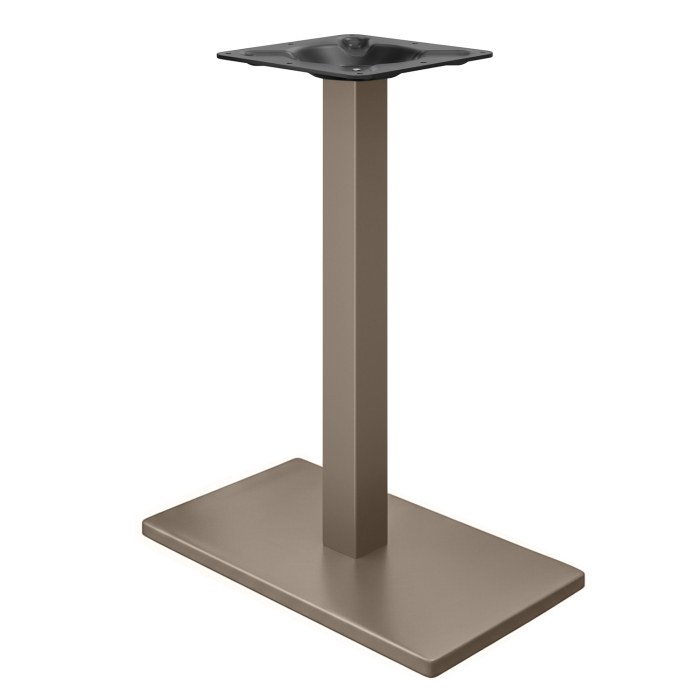 MADRID | Bistro standing table frame | Taupe | Height: 105 cm | Column: 6 x 6 cm | Base: 40 x 70 cm
