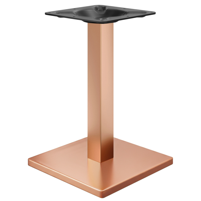 MADRID | Structure de table bistro | Cuivre | Hauteur : 71 cm | Colonne : 8 x 8 cm | Plateau : 40 x 40 cm