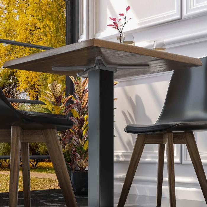 MADRID | Bistro barbordsstel | Sort | Højde: 105 cm | Søjle: 8 x 8 cm | Fod: 40 x 70 cm | Sammenklappelig MADRID | Bistro barbordsstel | Sort | Højde: 105 cm | Søjle: 8 x 8 cm | Fod: 40 x 70 cm | Sammenklappelig