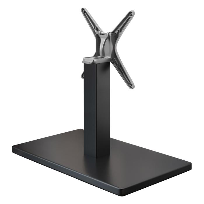 MADRID | Bistro Lounge Table Frame | Sort | Højde: 36 cm | Søjle: 8 x 8 cm | Fod: 40 x 70 cm | Sammenklappelig