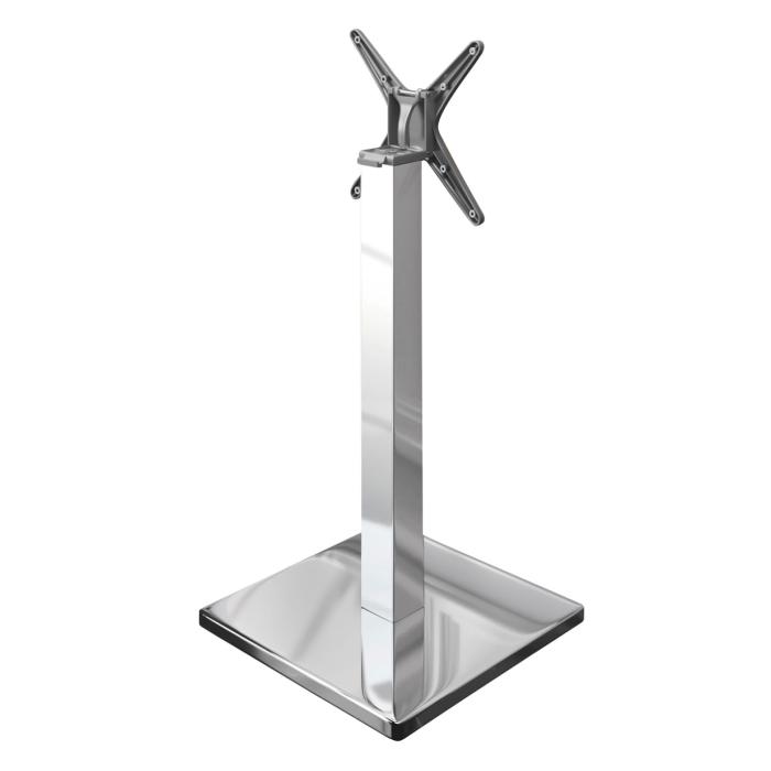 MADRID | Bistro barbordsstel | Rustfrit stål | Højde: 105 cm | Søjle: 8 x 8 cm | Fod: 50 x 50 cm | Sammenklappelig