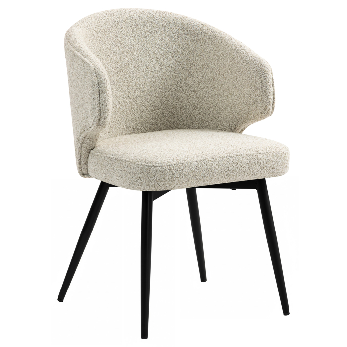 Marie | Hotel Stuhl | Beige | Teddystoff
