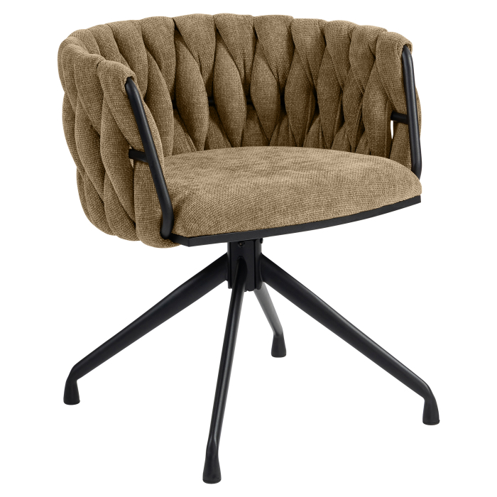 MARIS | Hotellstol | Stoff | Taupe | Svingfunksjon