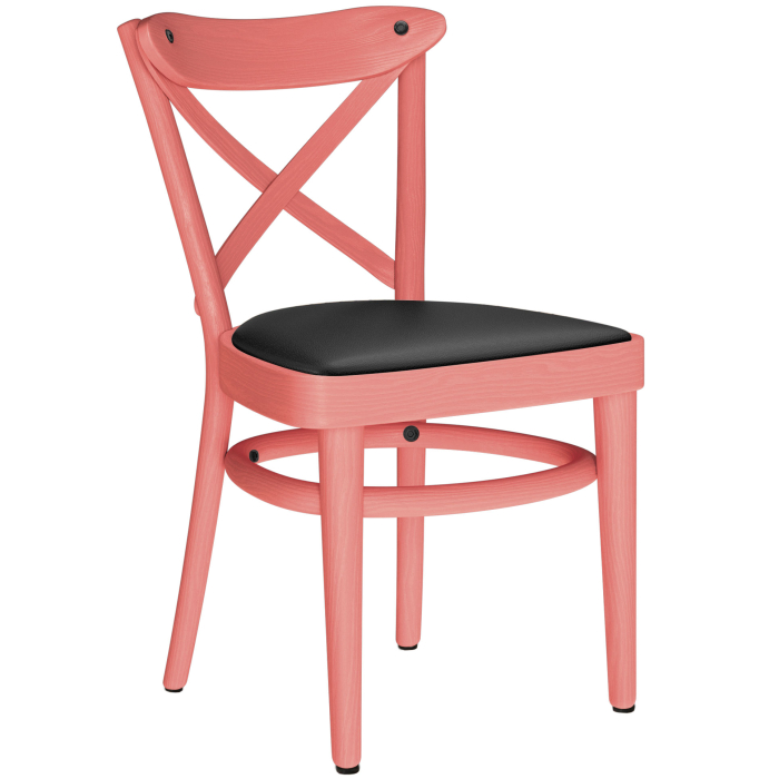 MAUDEZ | Bugholzstol | Trä / Läder | Rosa | Bugholz