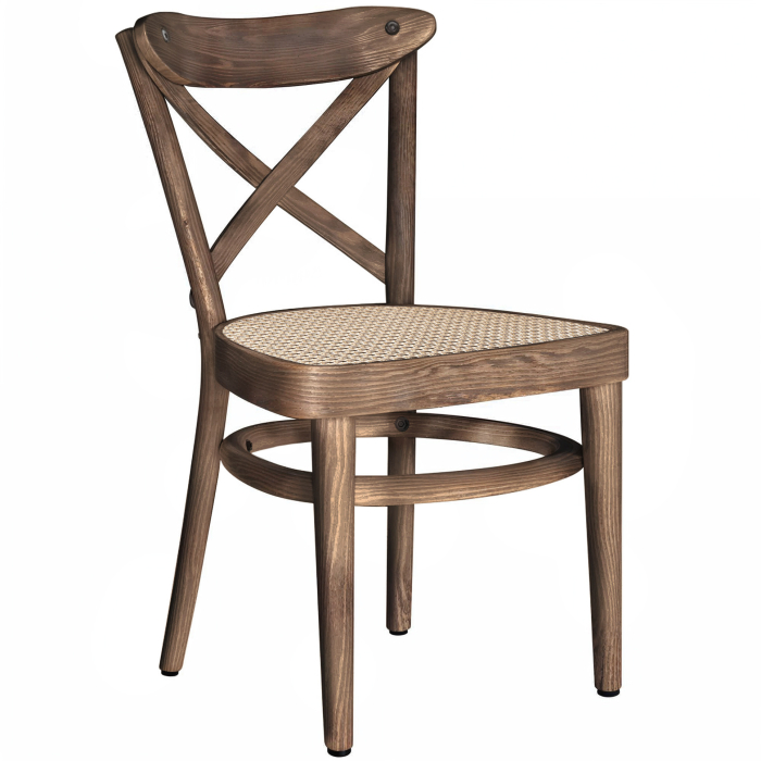 MAUDEZ | Bugholzstuhl | Rattan Geflecht | Vintage Old Patina | Bugholz