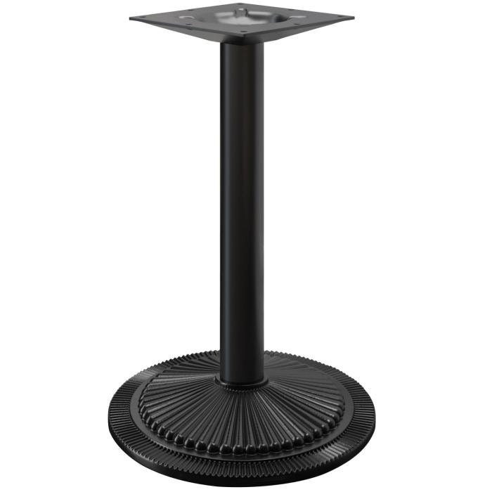 MAXIM | Understel til højt cafébord | Sort | Fod: Ø 55 cm | Kolonne: 7,6 x 109 cm