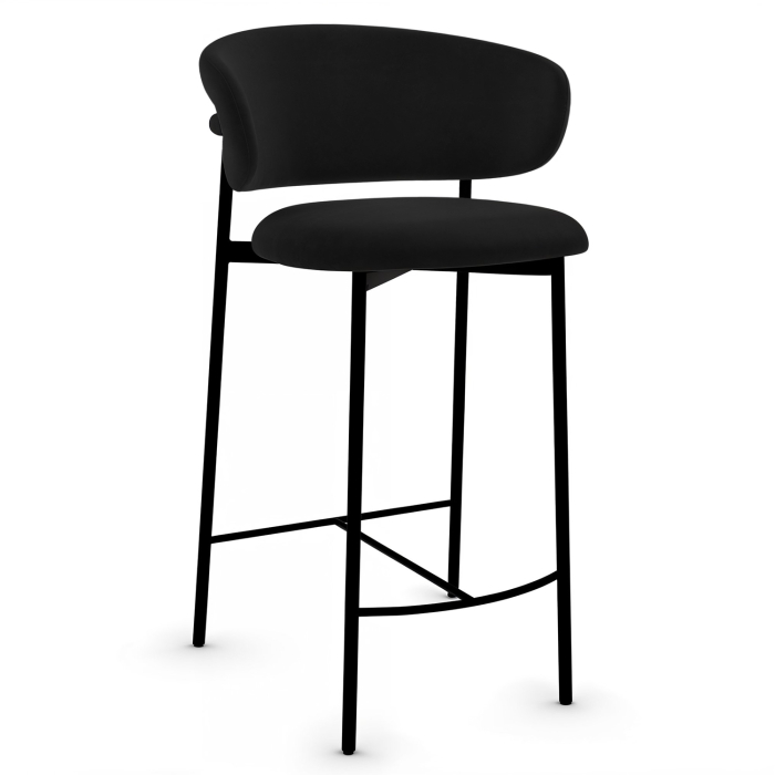 Maya | Hoker hotelowy | Aksamit | Czarny