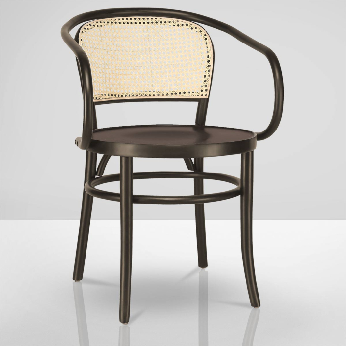 MARCO ARM | Wicker Chair | Wenge | Bentwood