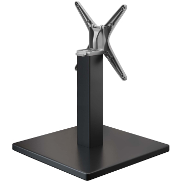 MADRID | Base per tavolo da lounge | Nero | Piede: 50 x 50 cm | Colonna: 8 x 46 cm | Pieghevole