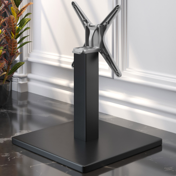 MADRID | Base per tavolo da lounge | Nero | Piede: 50 x 50 cm | Colonna: 8 x 46 cm | Pieghevole