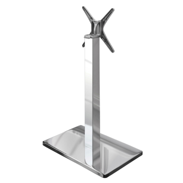 MADRID | Bistro barbordsstel | Rustfrit stål | Højde: 105 cm | Søjle: 8 x 8 cm | Fod: 40 x 70 cm | Sammenklappelig