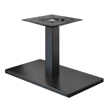 MADRID | Bistro lounge bordramme | Svart | Høyde: 36 cm | Søyle: 6 x 6 cm | Bunn: 40 x 70 cm