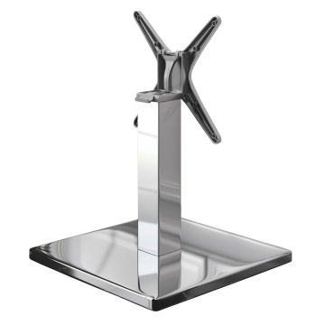 MADRID | Bistro Loungetafelonderstel | Roestvrij staal | Hoogte: 36 cm | Kolom: 8 x 8 cm | Onderstel: 50 x 50 cm | Opvouwbaar