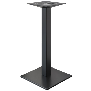MADRID | Bistro Stehtischgestell | Schwarz | Höhe: 104 cm | Säule: 8 x 8 cm | Bodenplatte: 40 x 40 cm