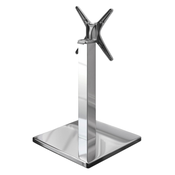 MADRID | Bistrobordstel | Rustfrit stål | Højde: 72 cm | Søjle: 8 x 8 cm | Fod: 50 x 50 cm | Sammenklappelig